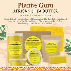 Plant Guru shea butter's yellow color and sheen suggest rich moisturization.