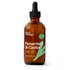 Plant Therapy Romarin Ricin huile - bouteille avec pipette pour application précise sur le cuir chevelu