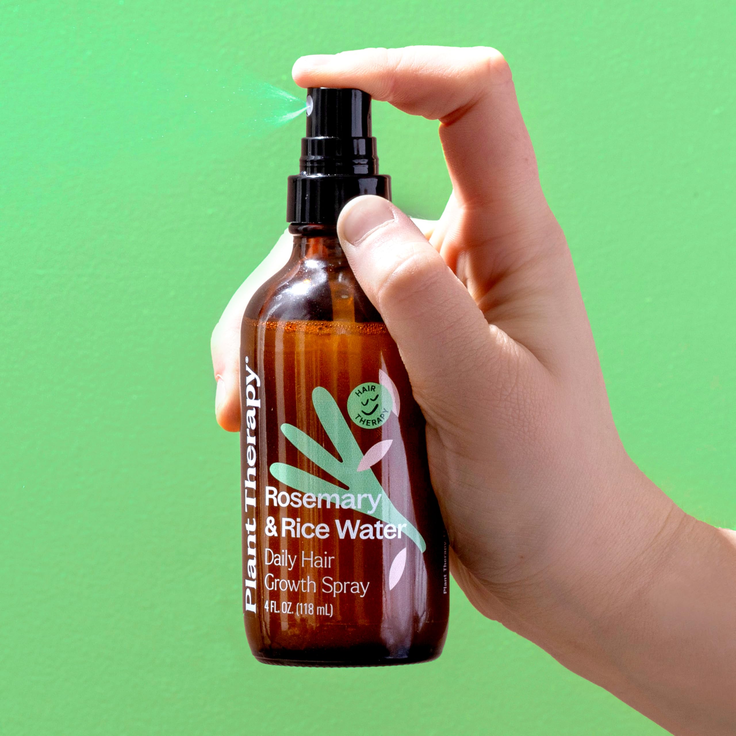 Plant Therapy Rosemary & Rice Water Spray, usage rapide pour routine capillaire.