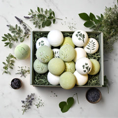 Coffret Plantful de bombes de bain, cadeau prêt à offrir.