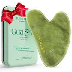 PLANTIFIQUE Gua Sha visage – outil jade raffermissant et lissant la peau.