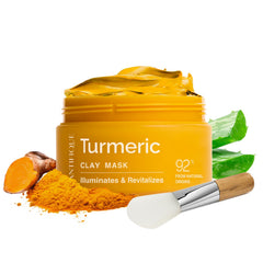PLANTIFIQUE masque argile curcuma packaging pour une routine naturelle.