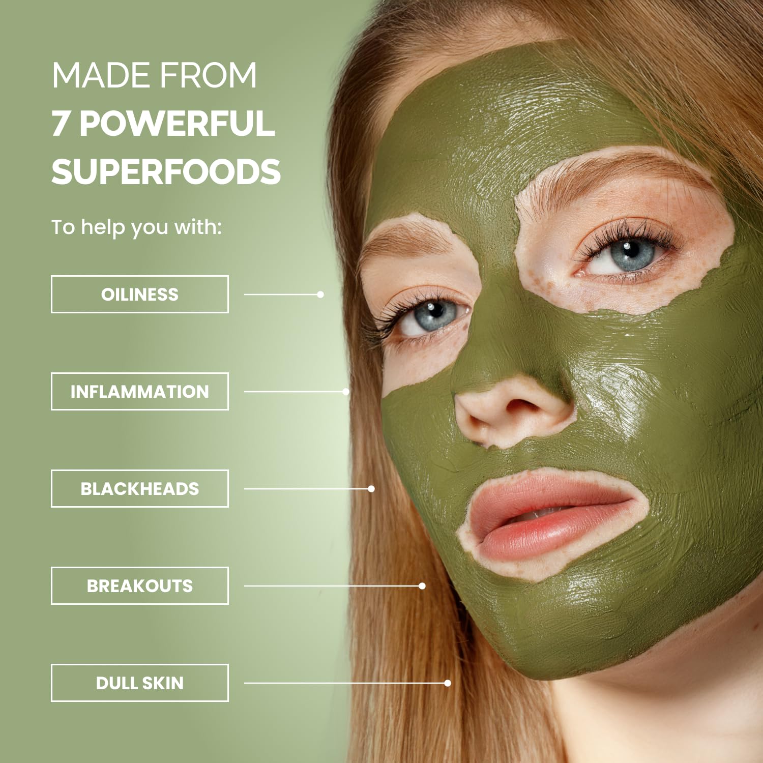 PLANTIFIQUE texture masque argileux purifiant et hydratant pour le visage.