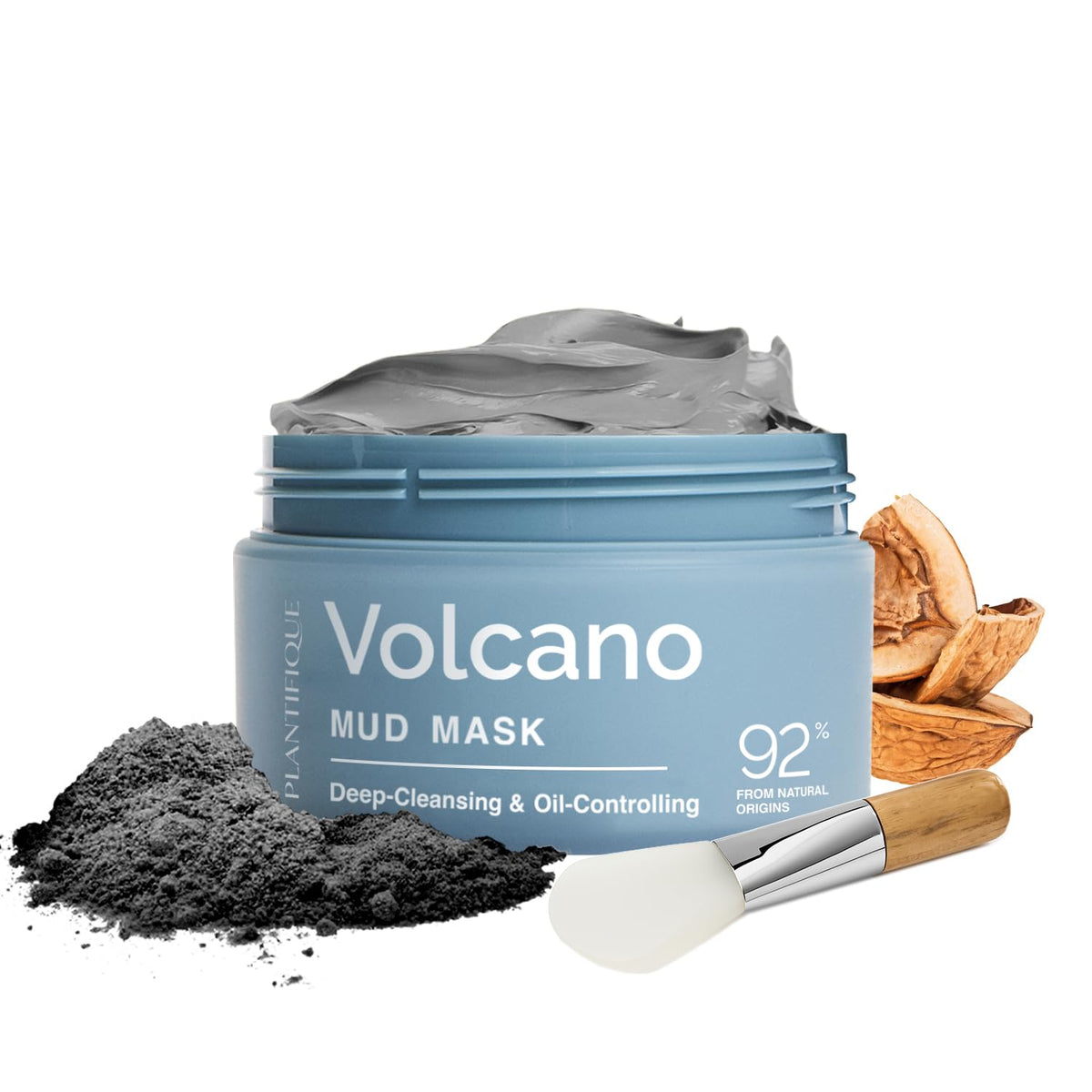 PLANTIFIQUE masque argile volcanique coréenne, nettoyage en profondeur des pores.