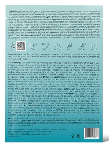 PLANTIFIQUE Masque Pied Peeling: application en trois etapes facile