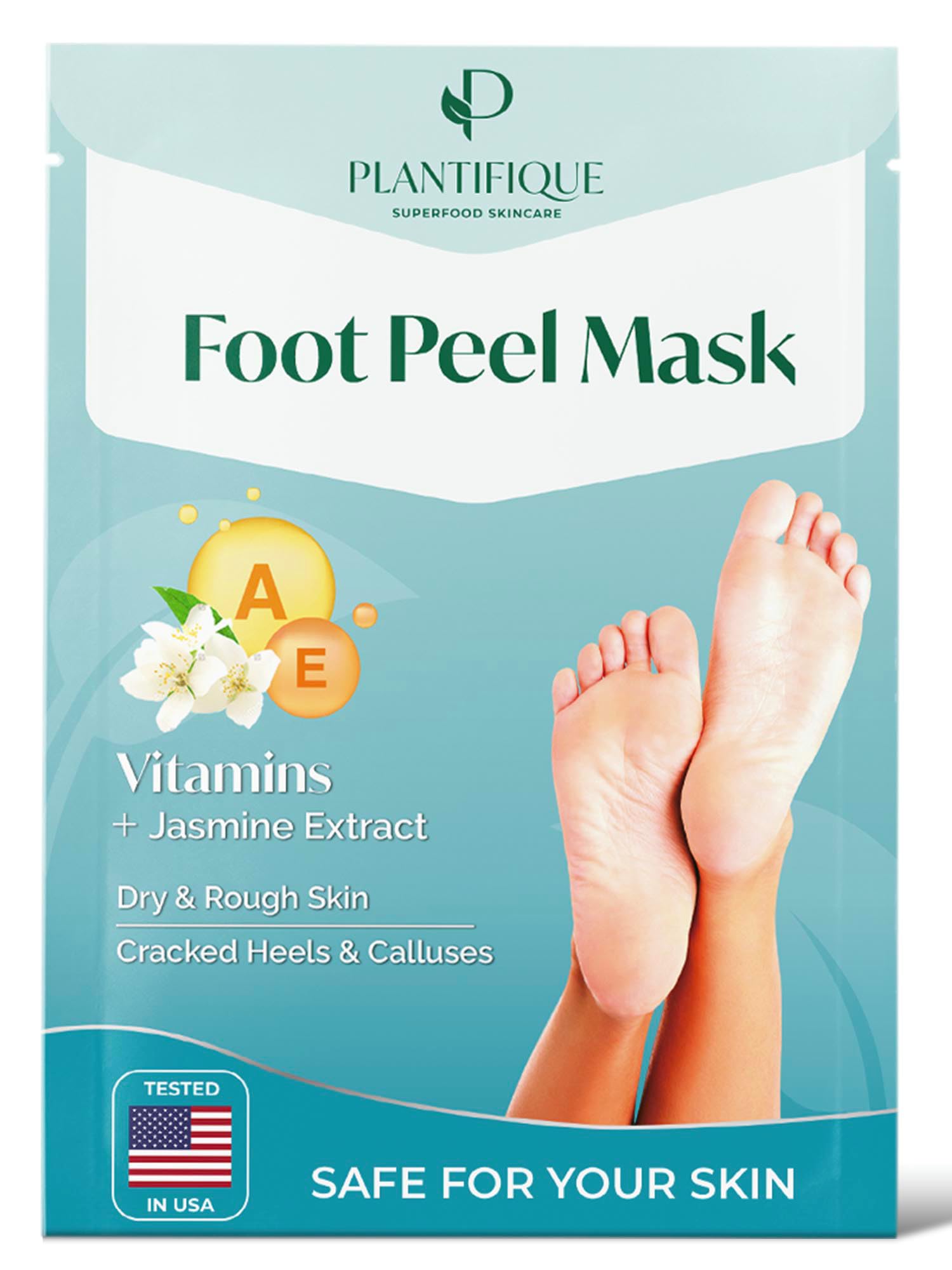 PLANTIFIQUE Masque Pied Peeling: emballage soigne pour routine spa a domicile