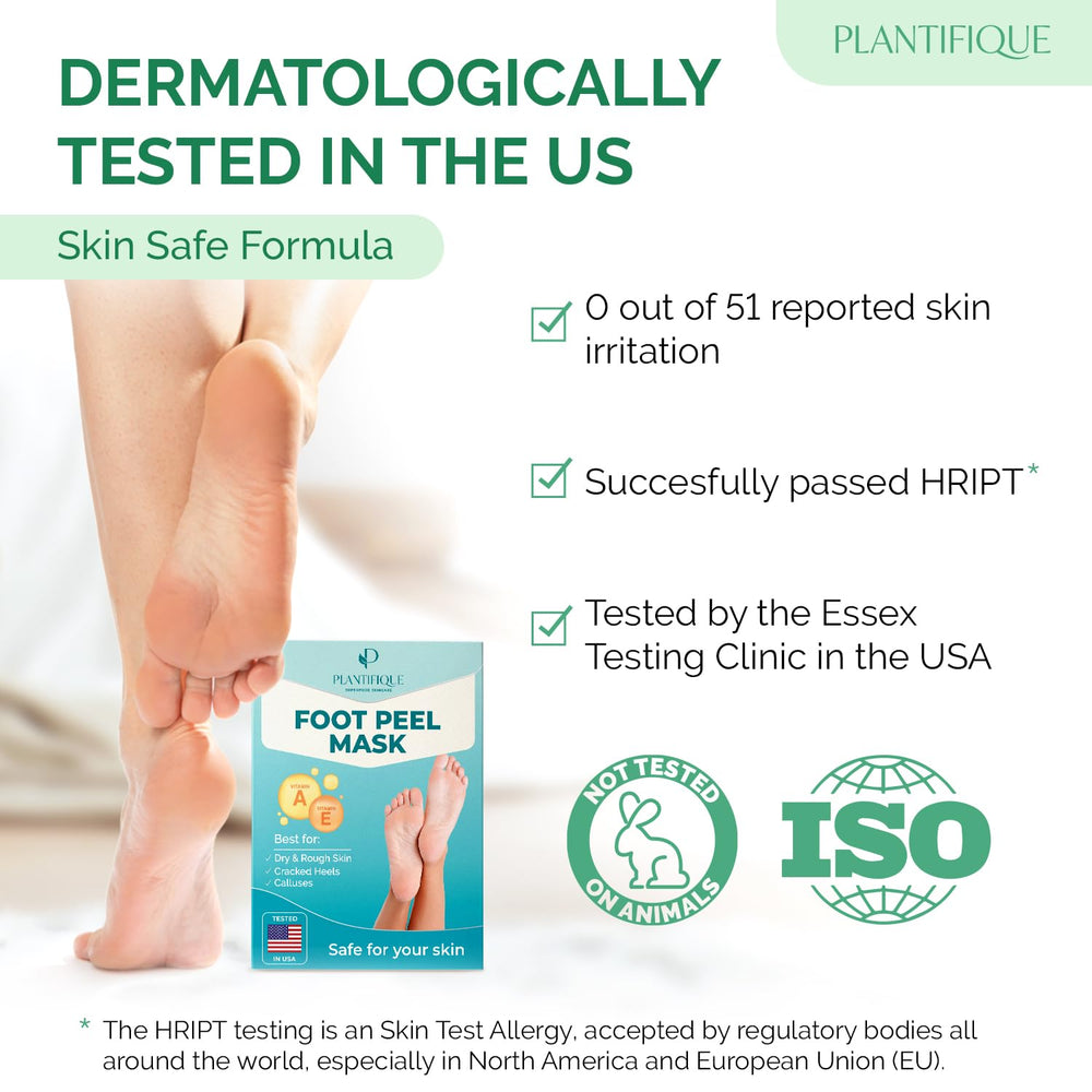PLANTIFIQUE Masque Pied Peeling: adapte hommes et femmes, taille universelle
