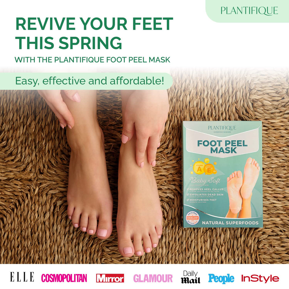 PLANTIFIQUE Masque Pied Peeling: texture luxueuse pour soin domestique