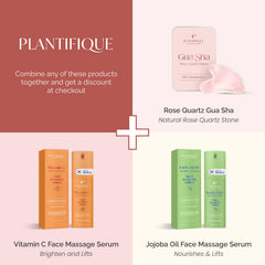 Plantifique Rose Quartz Gua Sha machoire pour contouring subtil