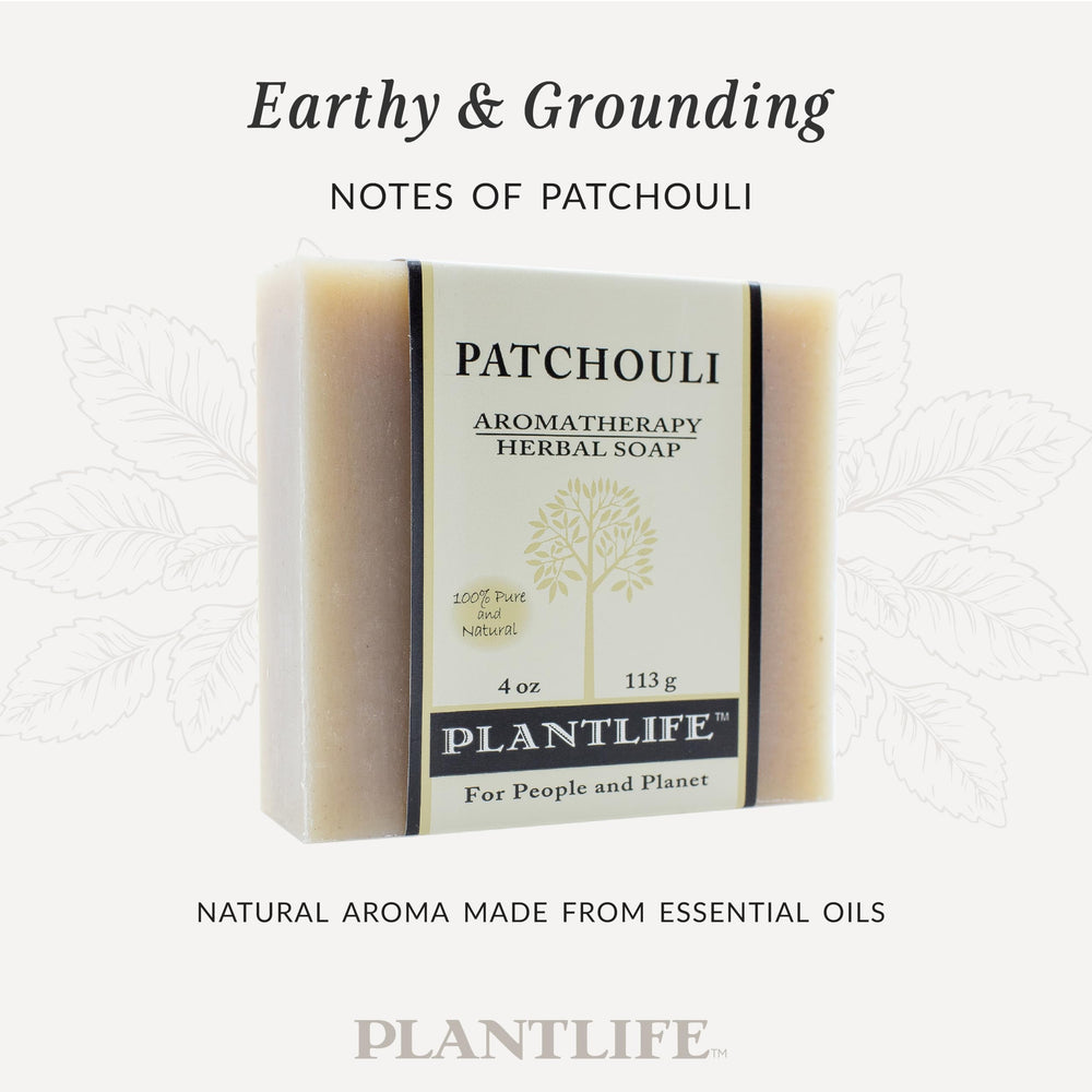 Procédé à froid Plantlife, savon patchouli respectueux des actifs.