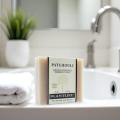 Savon Patchouli Plantlife barres aromatiques, arôme persistant.
