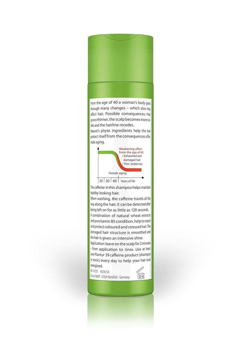 Plantur 39 Shampoing Phyto-Caféine texture crèmeuse offre douceur.