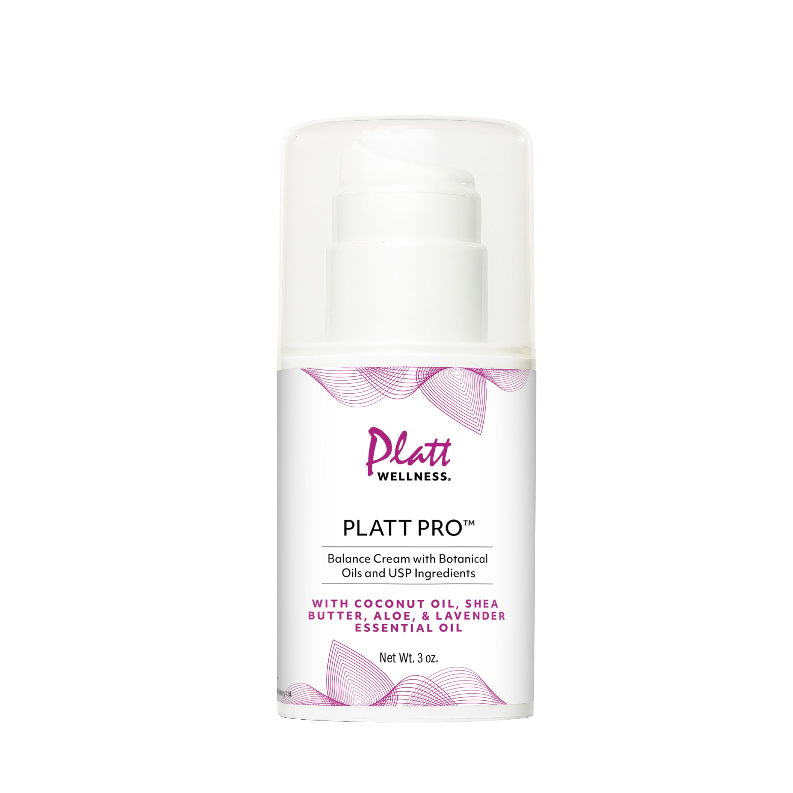 Crème Platt Pro Balance lavande pompe: hydratation rapide et agréable