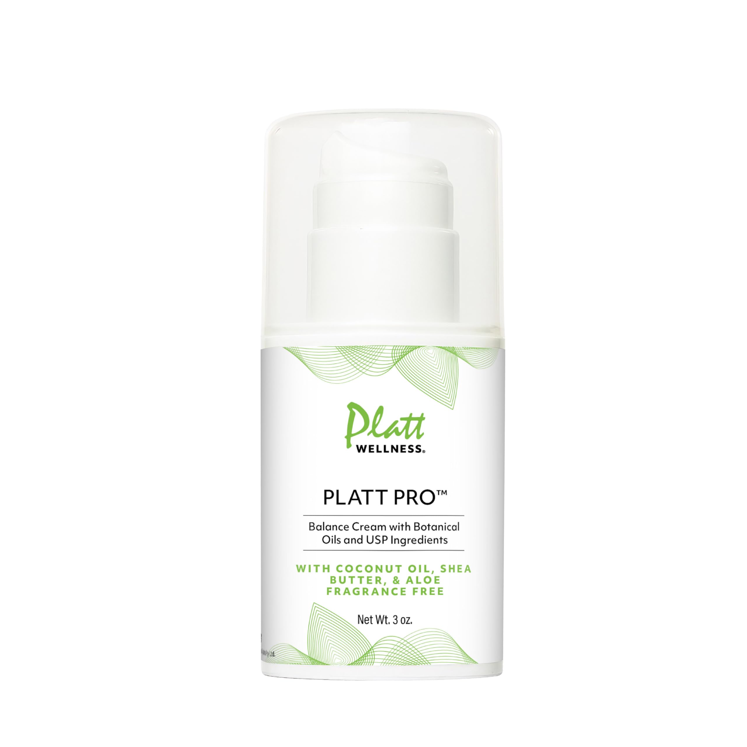 Crème Platt Wellness Pro Balance en flacon doseur, pratique et hydratante.