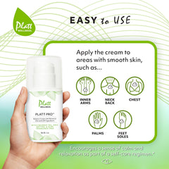 Huiles botaniques dans la Crème Pro Balance de Platt Wellness.