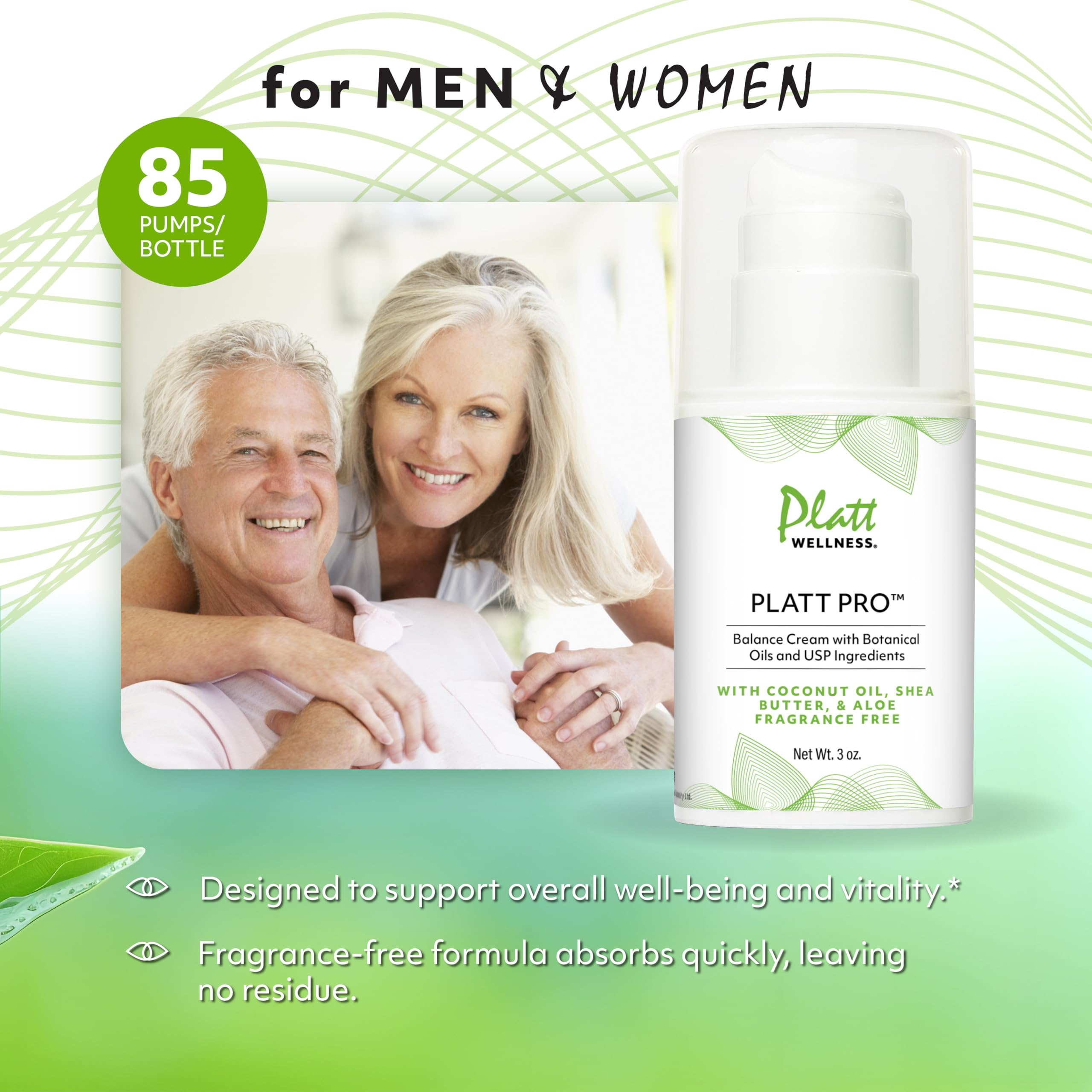 Texture légère de Platt Wellness Pro Balance, absorption rapide.
