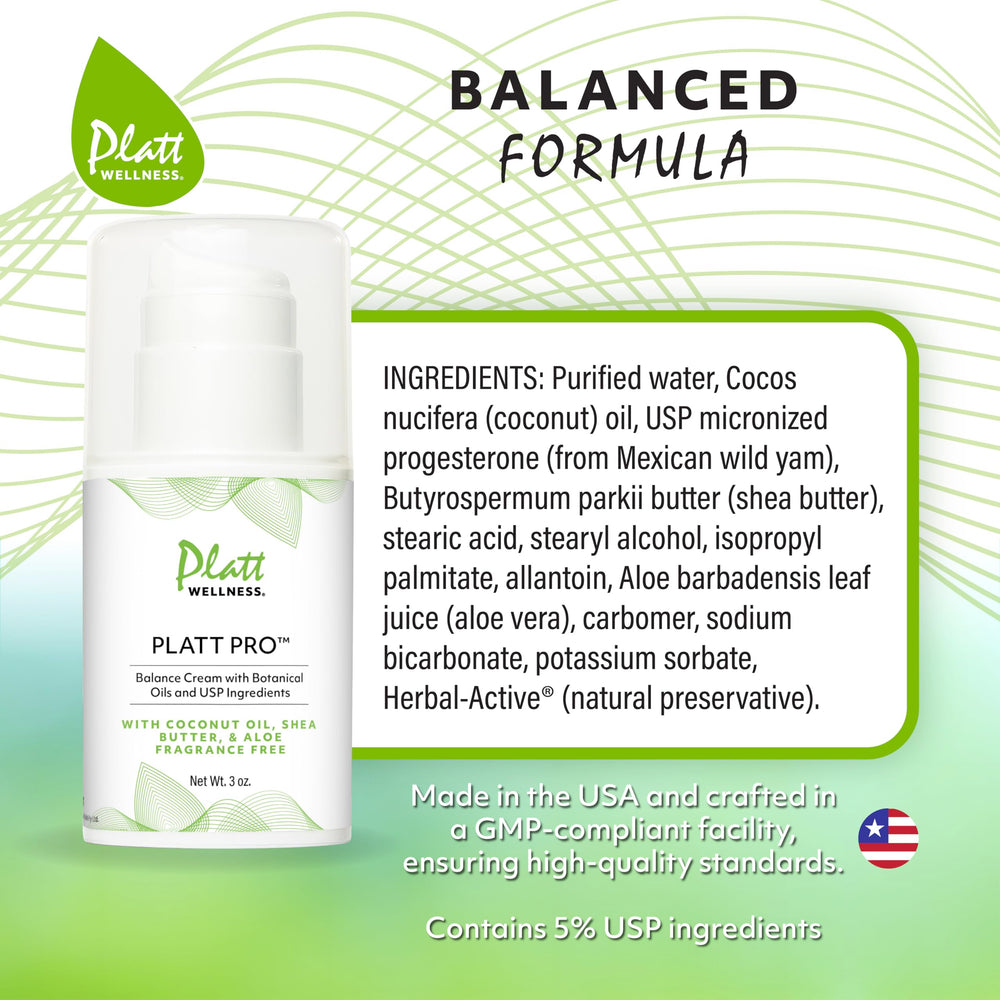Utilisation quotidienne de la Crème Pro Balance de Platt Wellness.