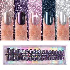 Plauva cat-eye ongles brillants, ensemble de 150 pièces pour pose rapide.