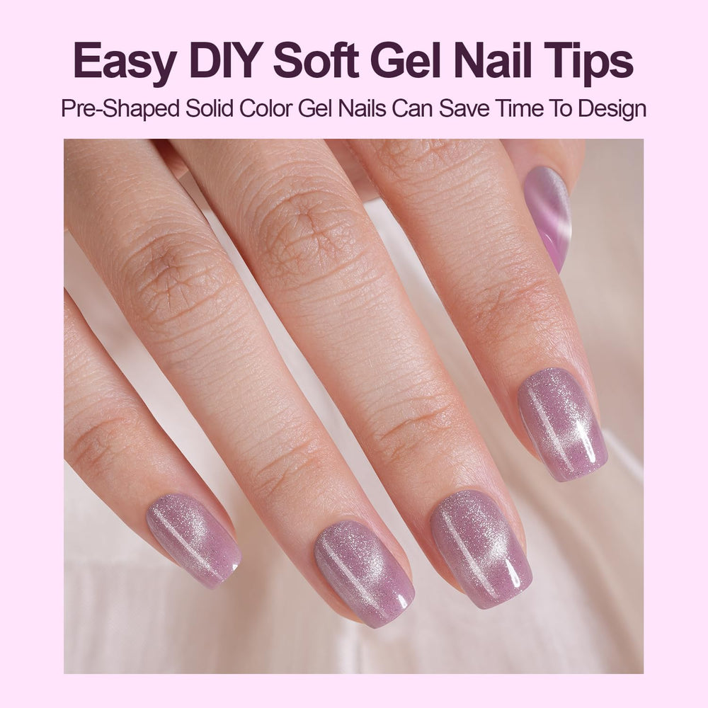 Plauva cat-eye ongles gel doux, allure naturelle et durable.