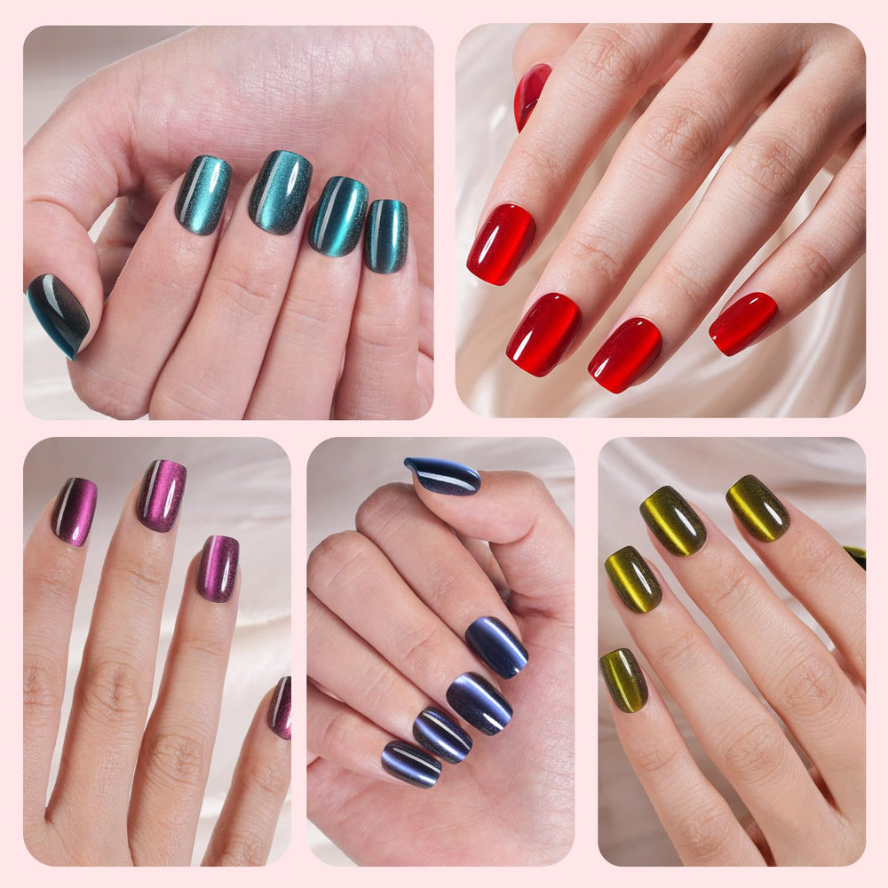 Ongles Plauva œil-de-chat, 15 tailles adaptées à tous les doigts