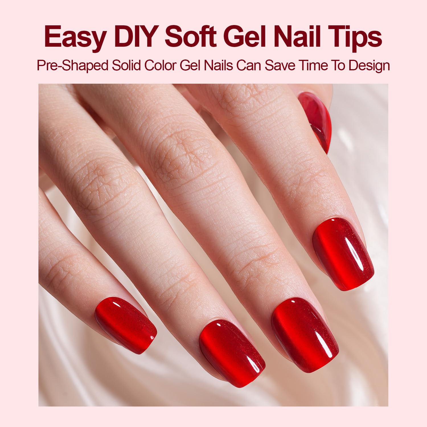 Ongles Plauva œil-de-chat, gel souple, pose facile