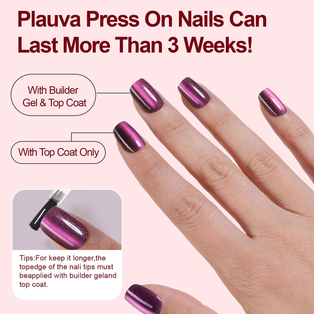 Ongles Plauva œil-de-chat pour soirées et événements