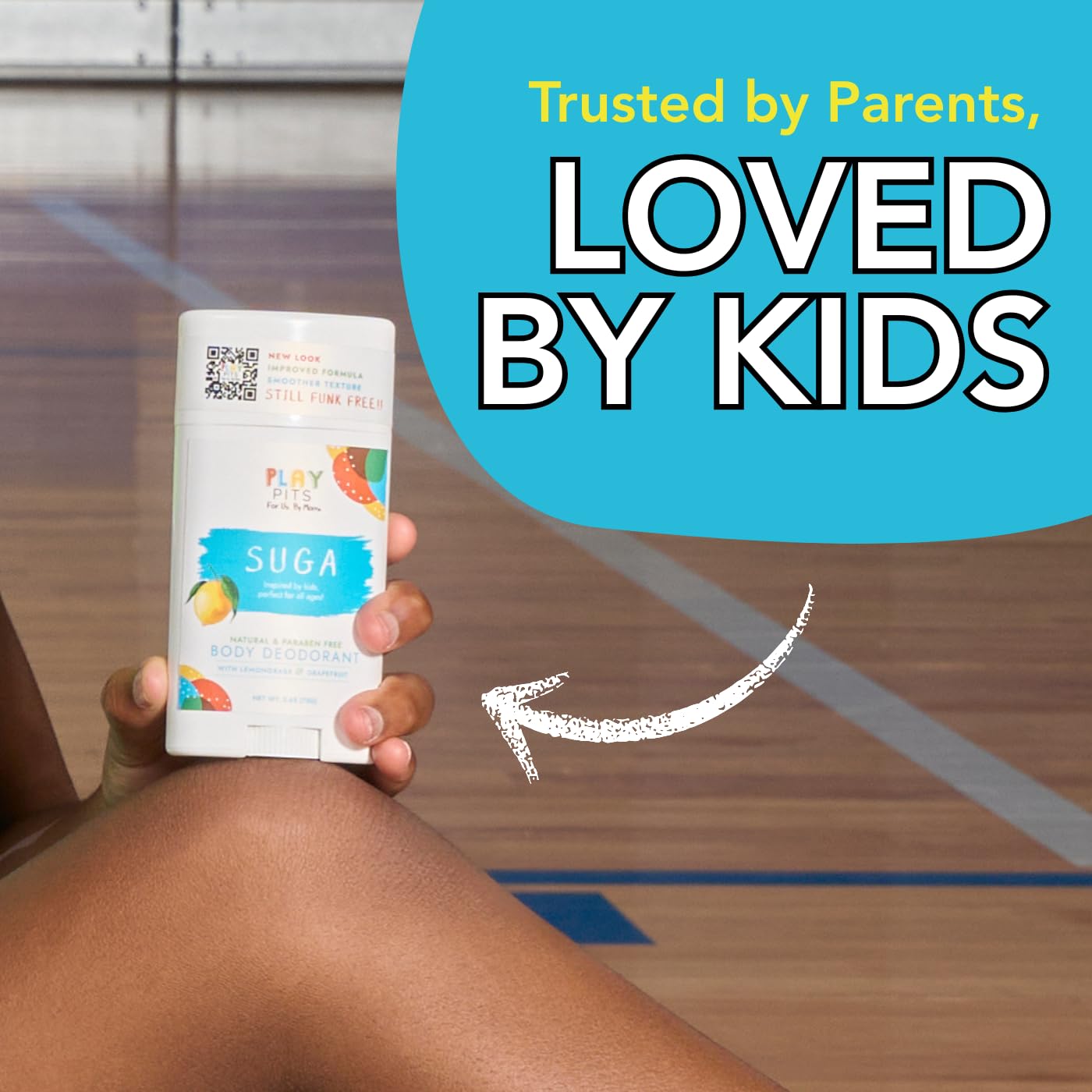 Play Pits déodorant sans aluminium, formule naturelle pour toute la famille