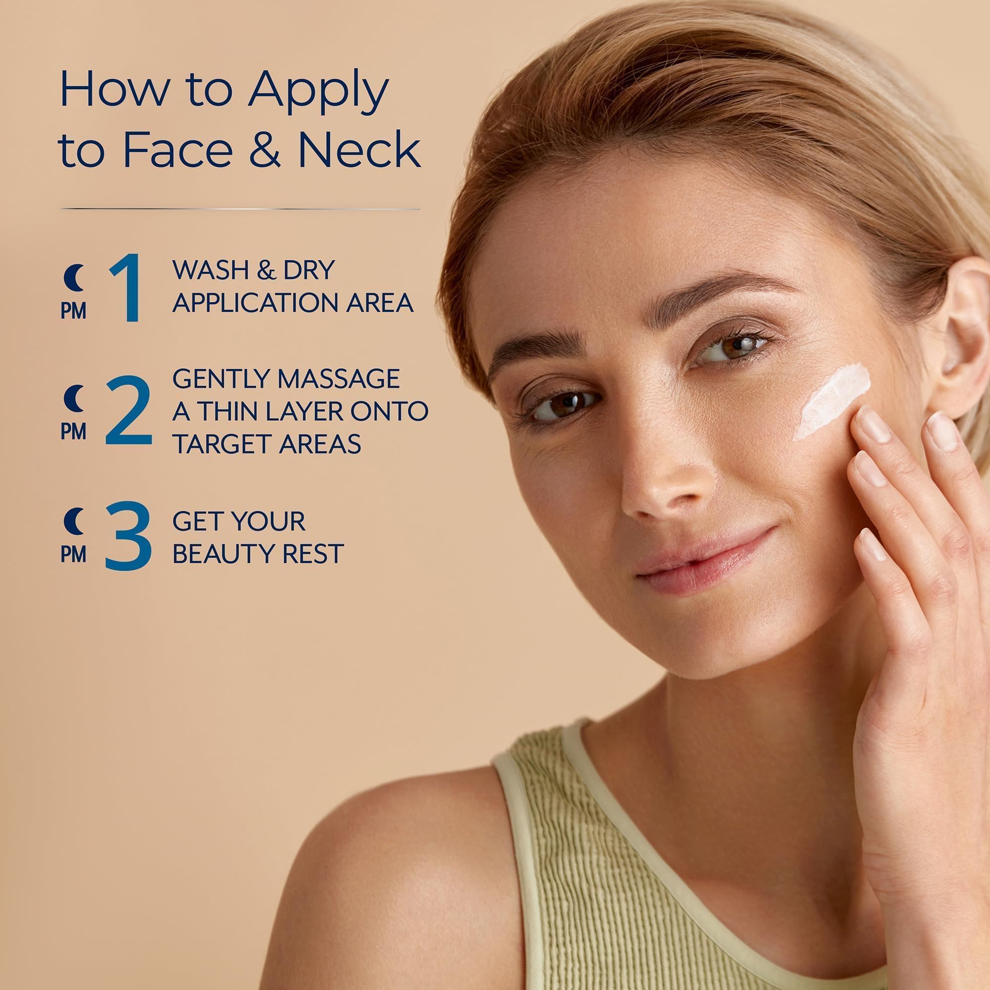 Plexaderm Night Time Collagen Serum night routine promotes smoother, radiant skin by morning.