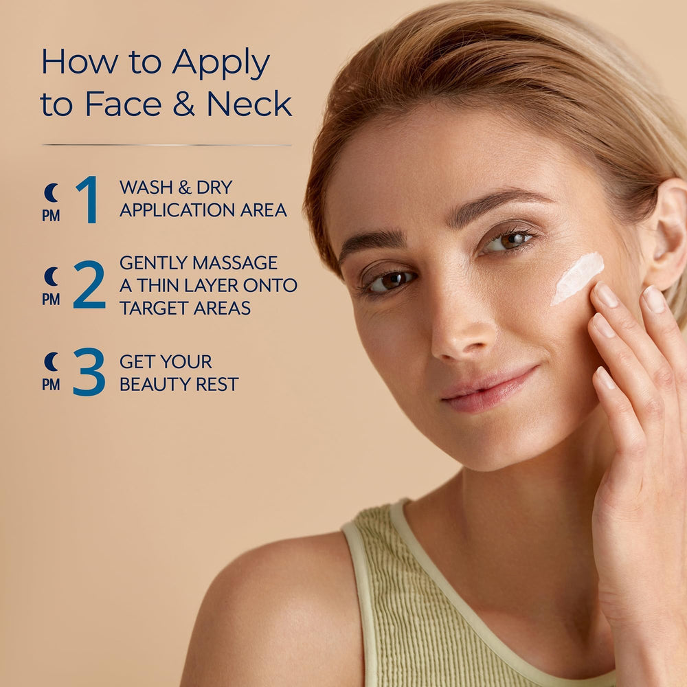 Plexaderm Night Time Collagen Serum night routine promotes smoother, radiant skin by morning.