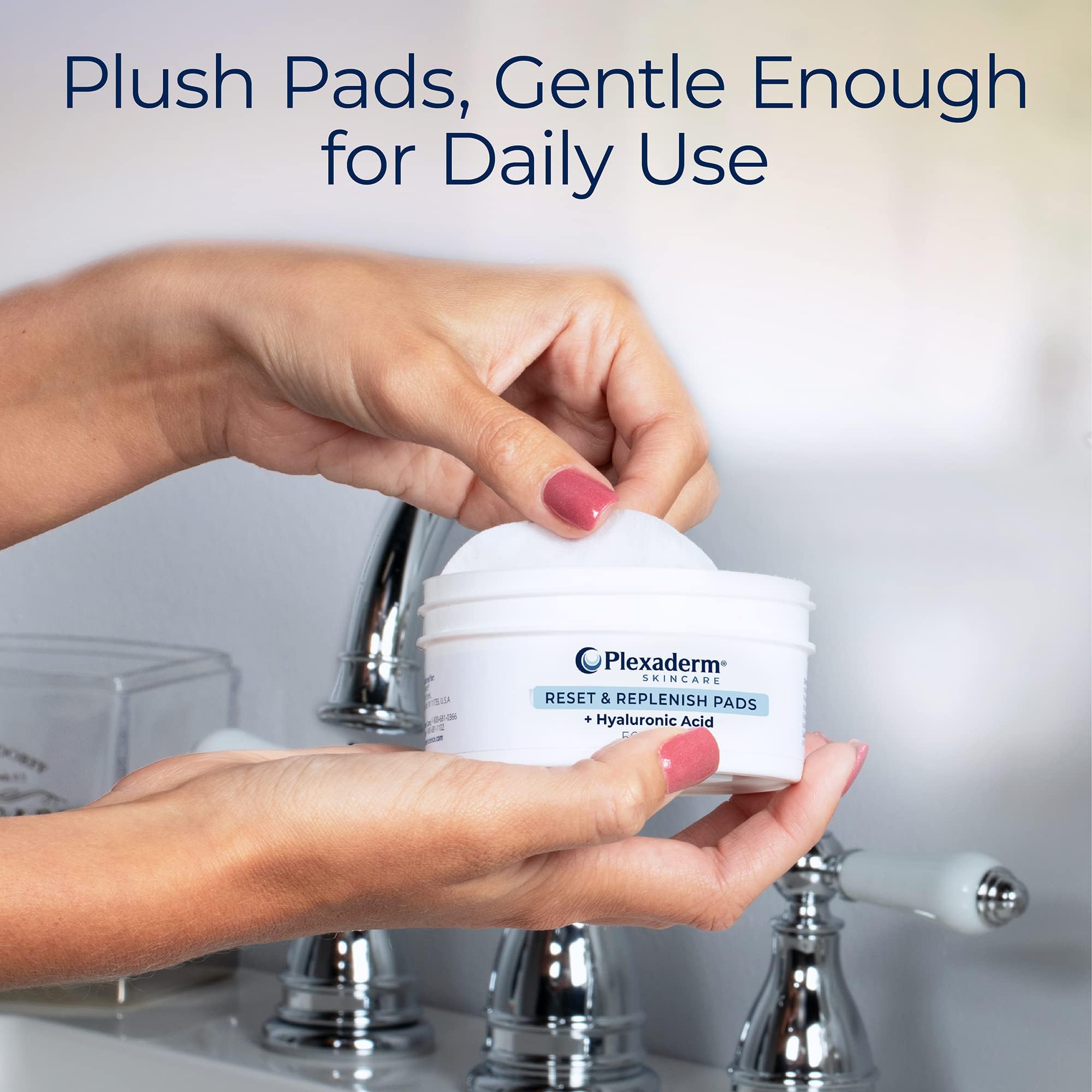 Tampon Plexaderm Reset et Replenish – hydratation quotidienne et propreté