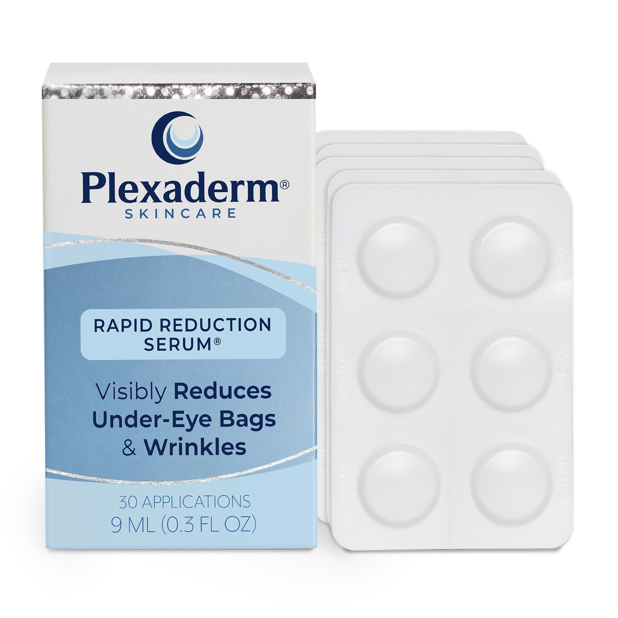 Plexaderm – bouteille compacte du sérum yeux pour usage quotidien.