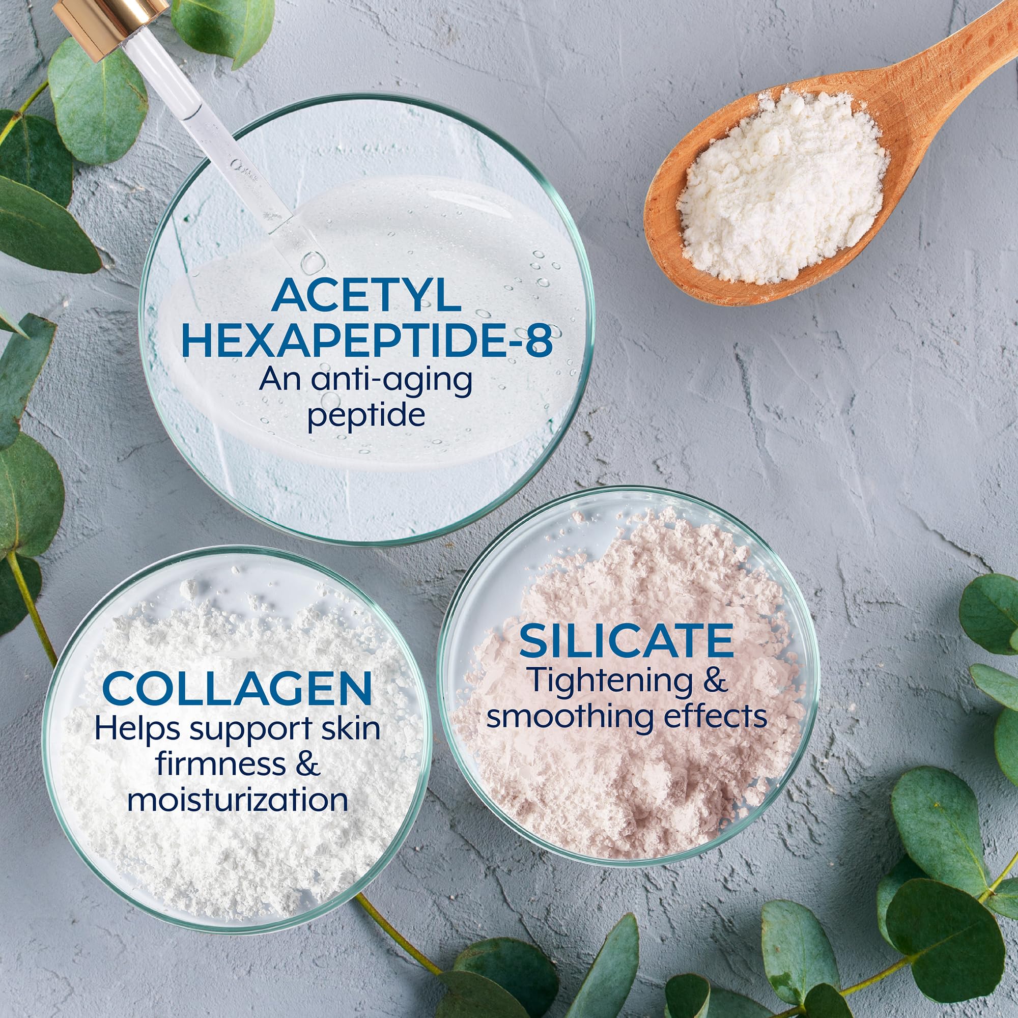 Plexaderm – pompe du sérum yeux pour dosage précis et propre.