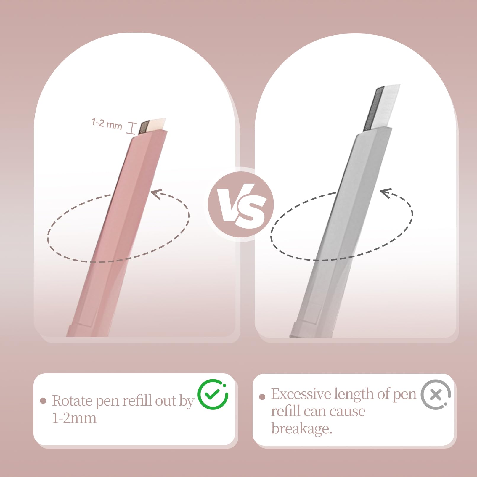 Plman stylo illuminateur yeux embout fin pour contours précis.