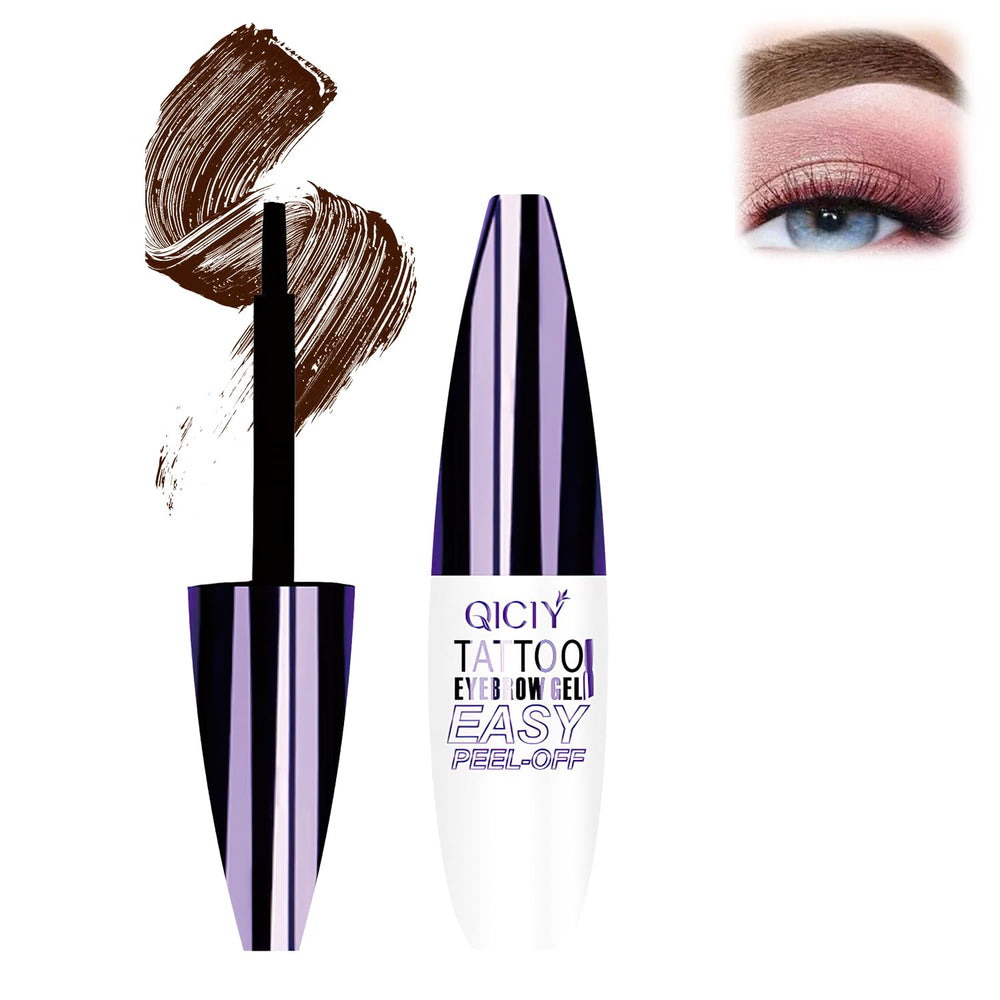 Plresen Easy Peel Off Eyebrow Gel avec pinceau précis pour tracé net.