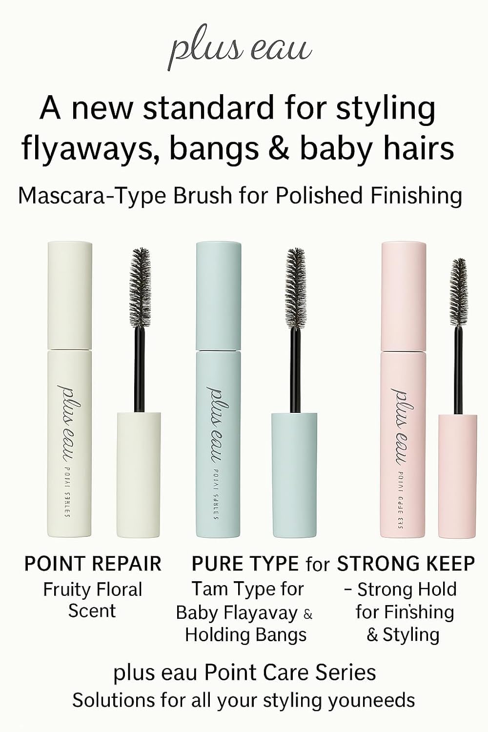 Plus eau maintien précis des franges pour un look soigné.