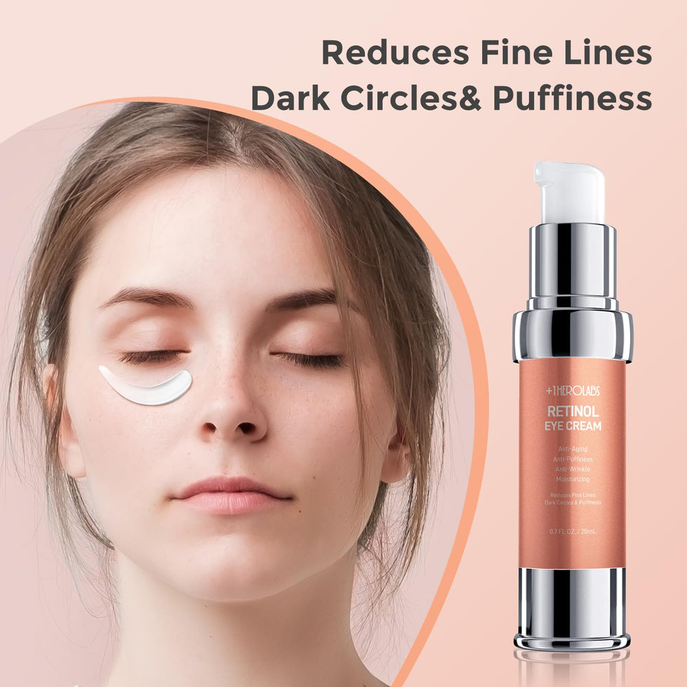 Plus OneHerolabs crème yeux application matin pour démarrer la journée en douceur.