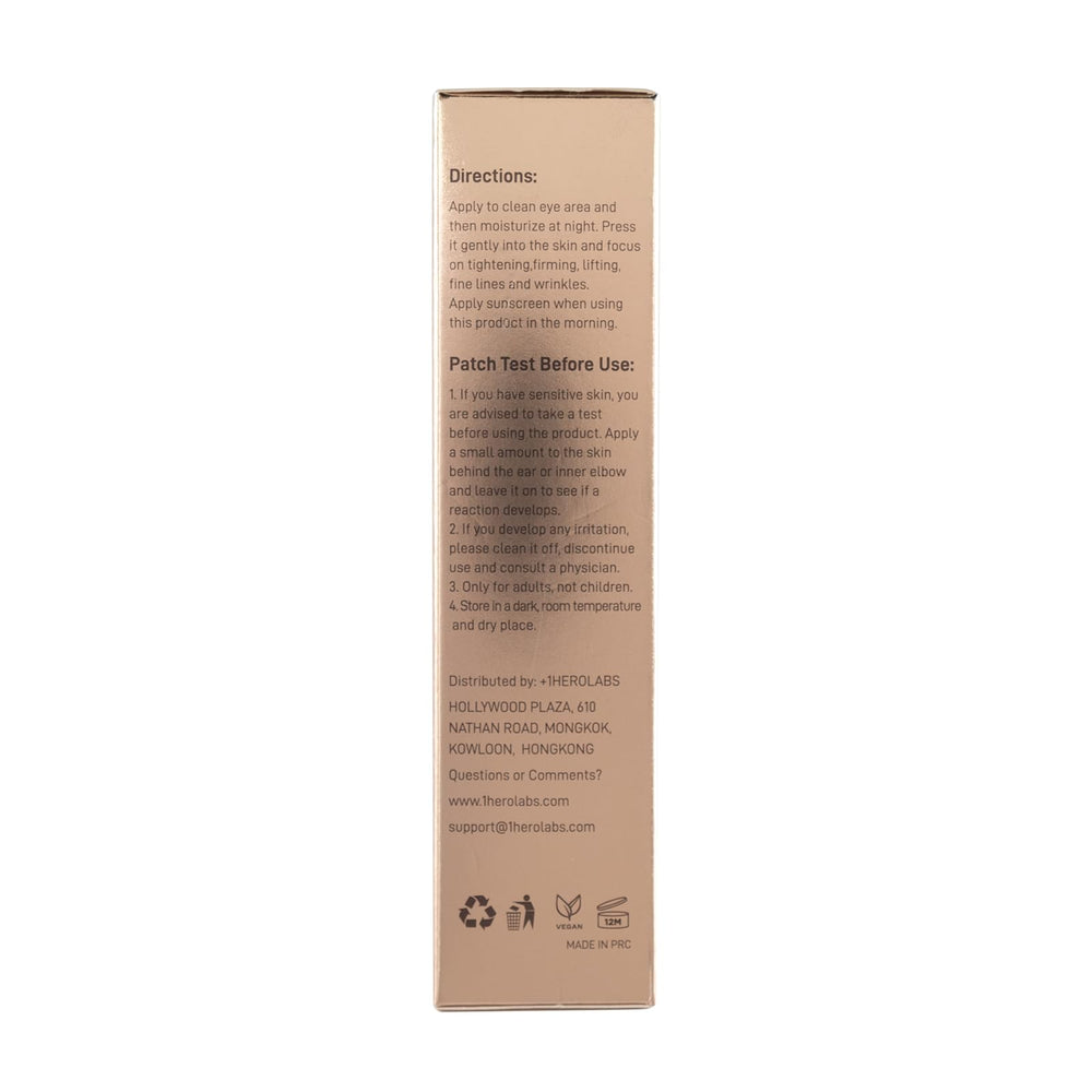 Plus OneHerolabs crème yeux résultat visuel plus lumineux et reposé.