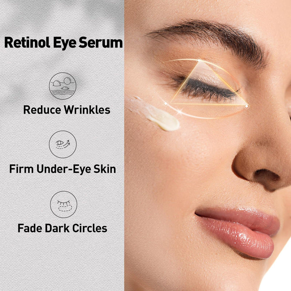 Plus1Herolabs Crème yeux Retinol, packaging élégant et informations claires.