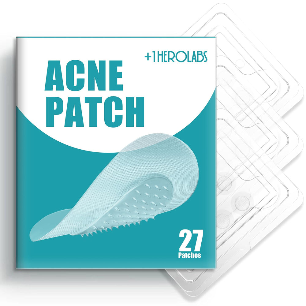 Plus1HEROLABS Microdart Patch emballage : soin ciblé pour l'acné efficace.