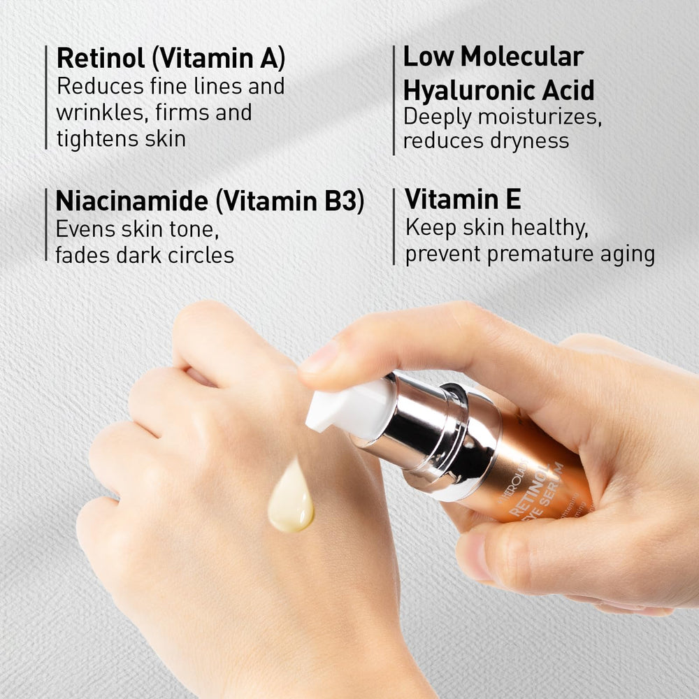 Application douce autour de l’œil avec la texture crème légère.
