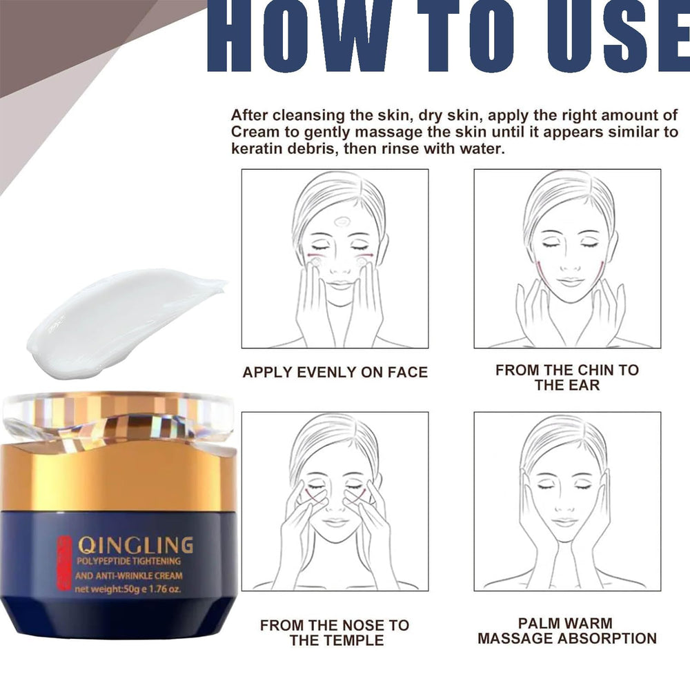 Plutarn Qingling Crème visage, rituel quotidien pour teint frais et confortable.