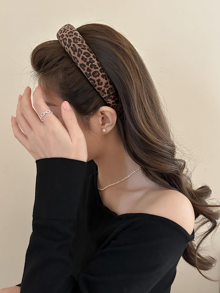 PLwelth bandeau imprimé léopard porte look décontracté et élégant.