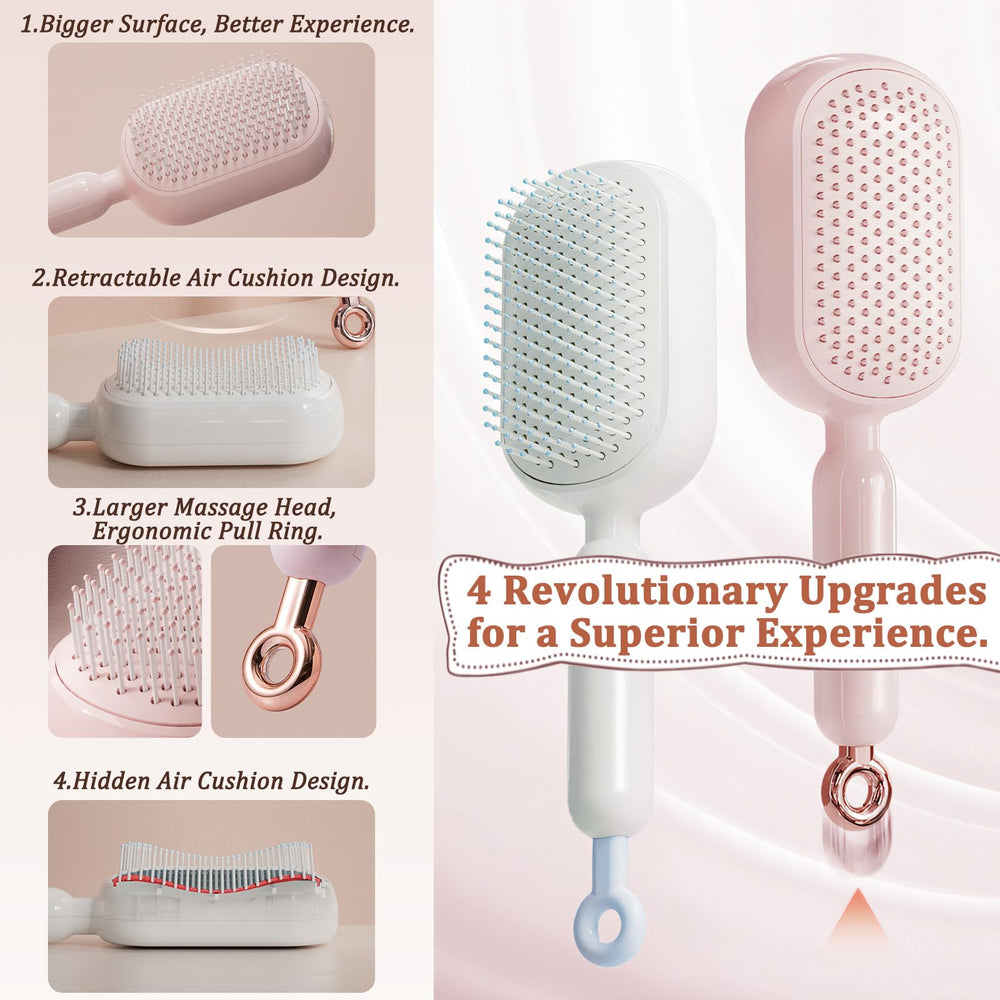PMDYBY brosse-133-brins-denses, démêle efficacement tous types de cheveux.