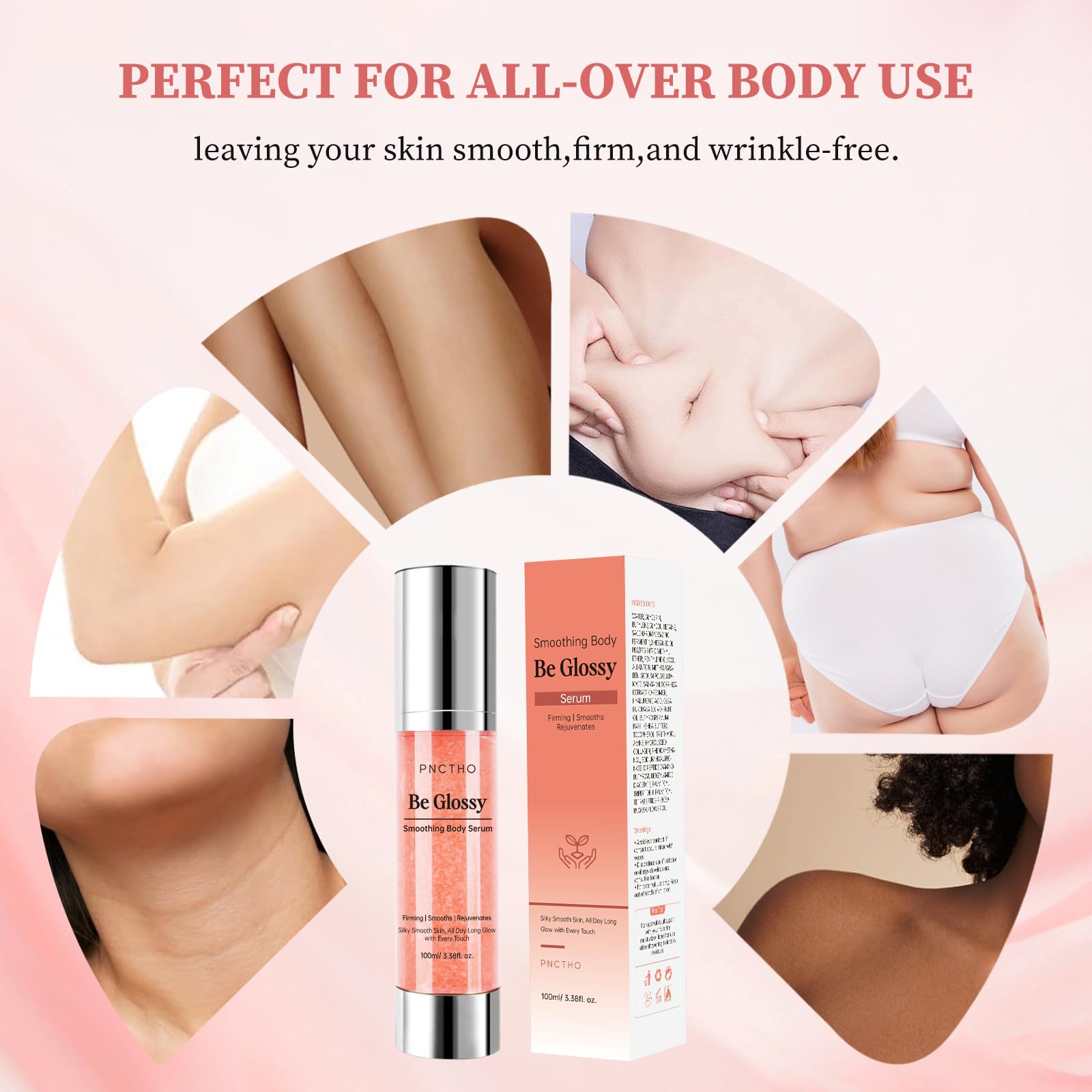 Pnctho Be Glossy Serum — absorption douce et peau prête à s’habiller immédiatement.