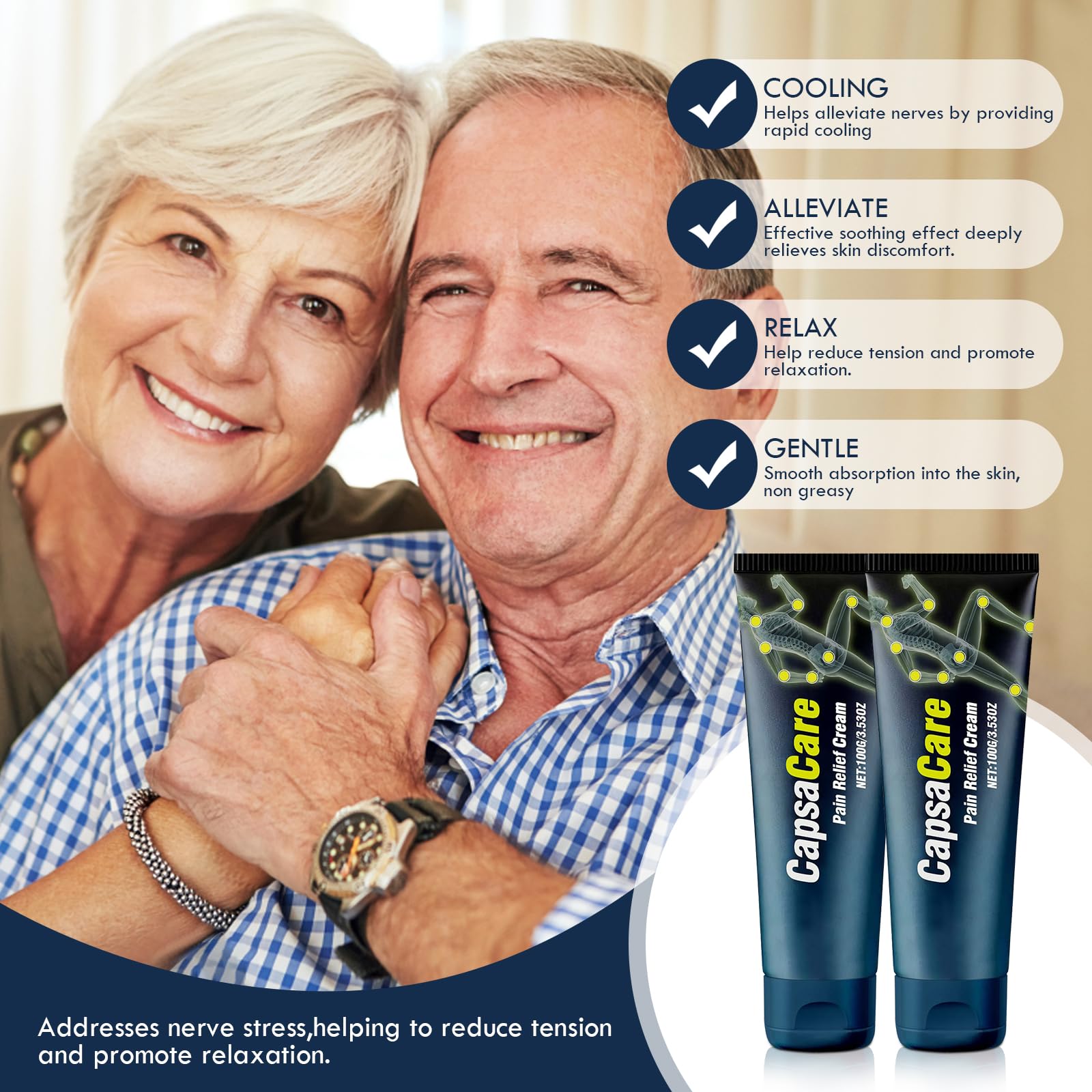 Capsacare – absorption rapide sans gras, application confortable.