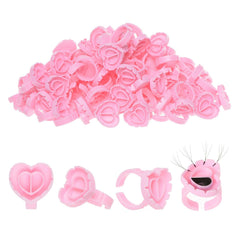 PocMKO coeur anneaux extension cils, pratique et durable pour volume rapide.