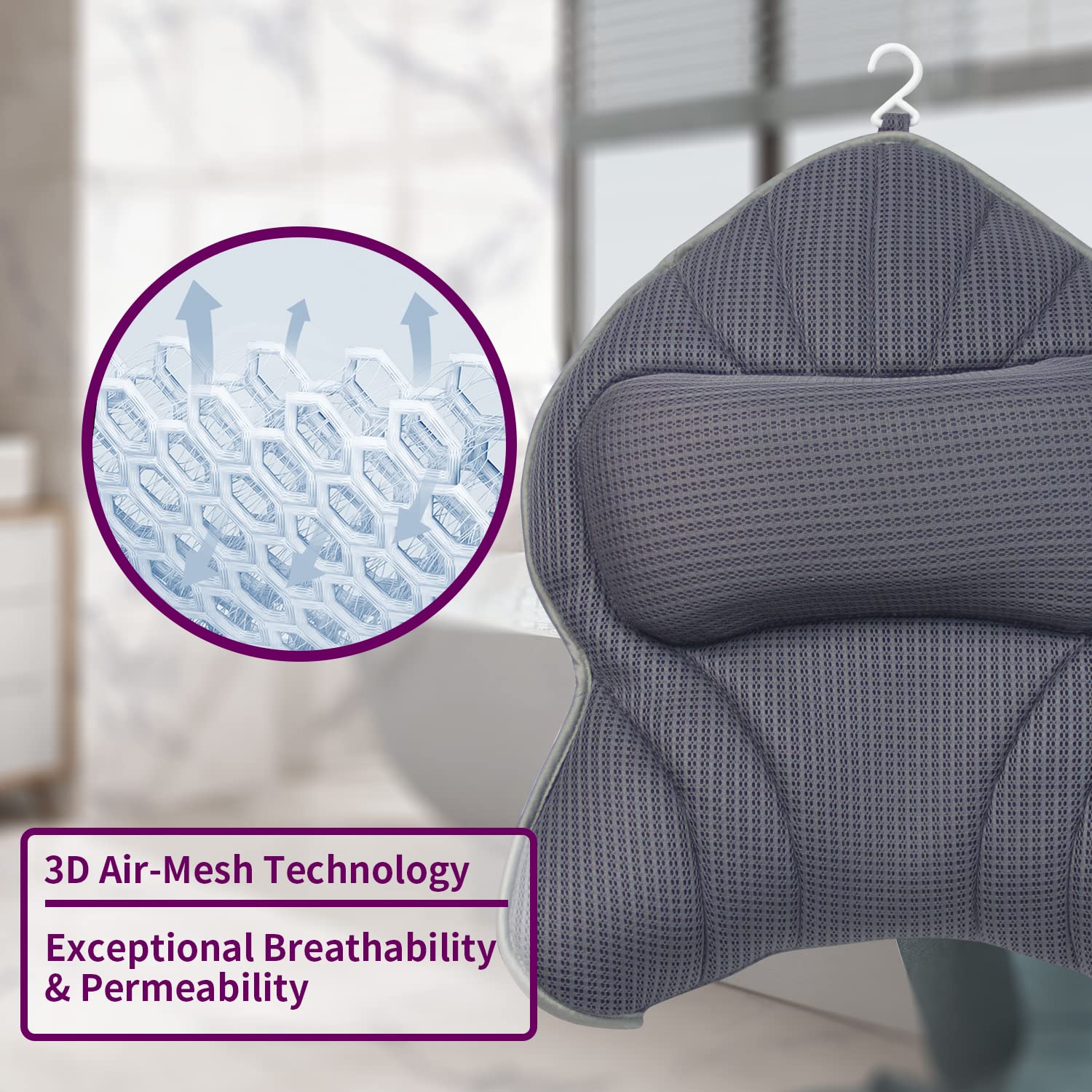 Poemland coussin-baignoire design ergonomique procure confort durable