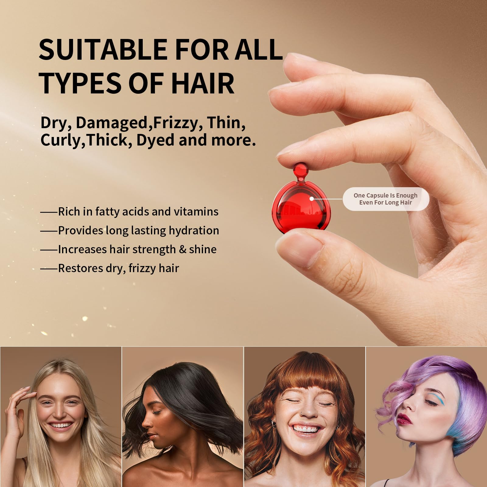Poeroes Huile Capillaire cheveux après usage doux, lisses et sans frisottis.
