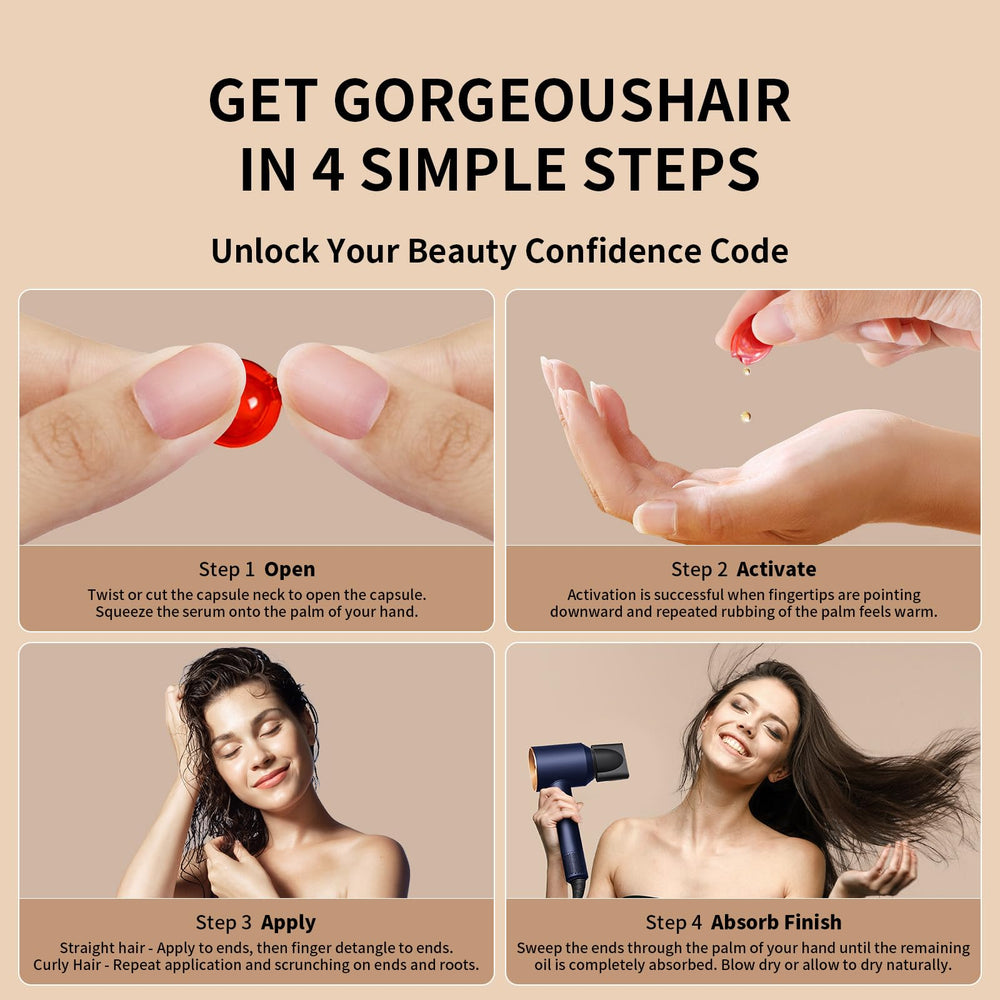 Poeroes Huile Capillaire usage quotidien pour cheveux soyeux et hydratés.