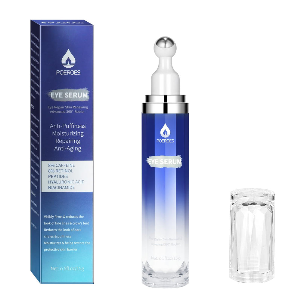 POEROES serum oeil cafeine et retinol, absorption rapide et efficace